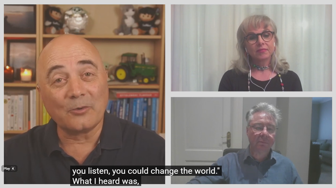 Oscar Trimboli in conversation with the Radio Omnicor hosts